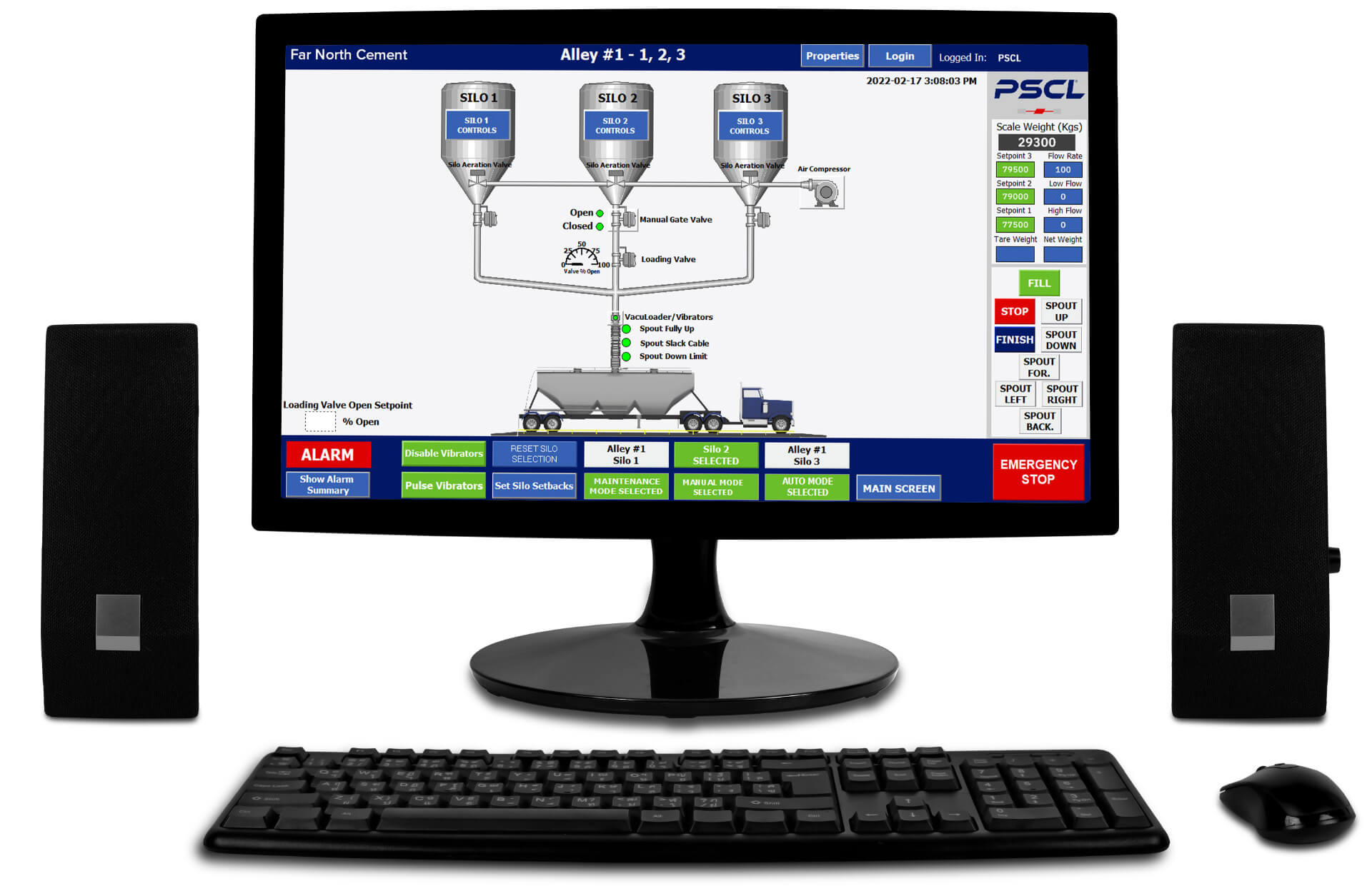 HMI on Desktop Computer